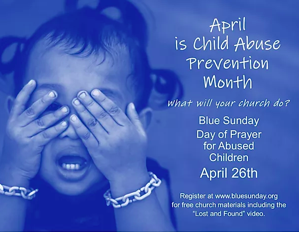 Blue Sunday child abuse prevention information