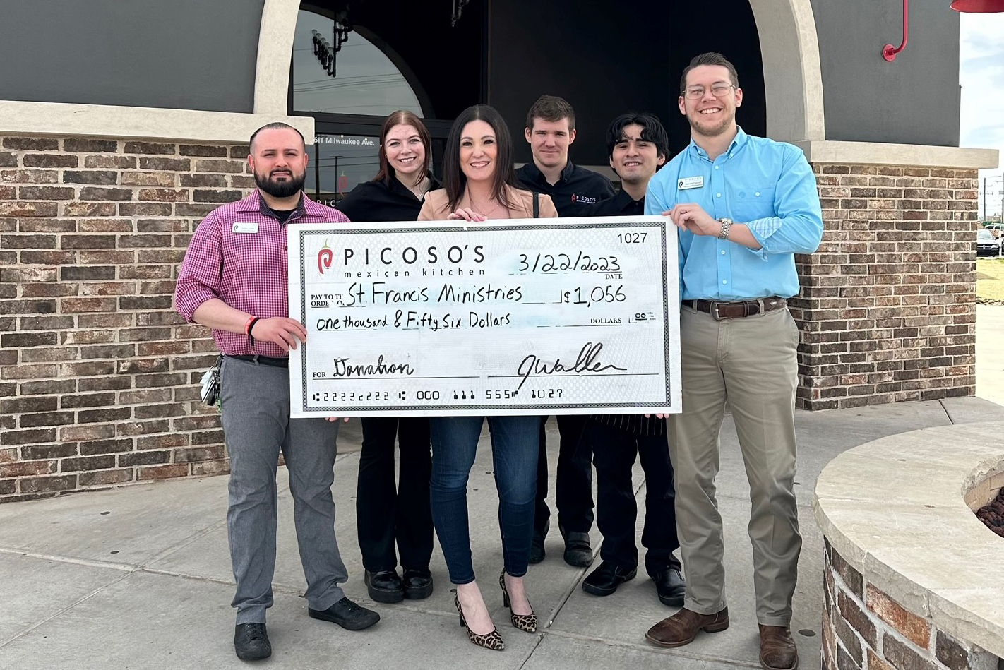 Picoso’s Mexican Kitchen selected Saint Francis Ministries as their monthly partner, raising $1056 through a specialty menu. This initiative reflects the impactful role of local businesses in supporting nonprofits, directly benefiting our programs and the communities we serve.